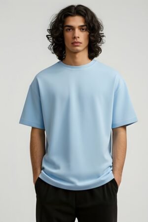 Cloud Blue Relaxed Fit Tee