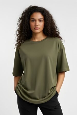 Olive Calm Oversized T-Shirt