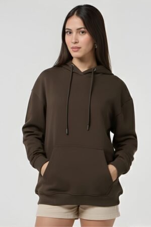 Cocoa Brown Oversized Hoodie