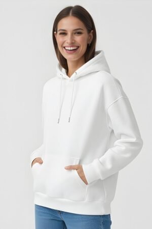 Classic White Street Hoodie
