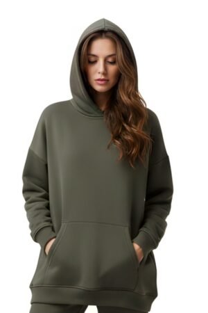 Olive Calm Oversized Hoodie