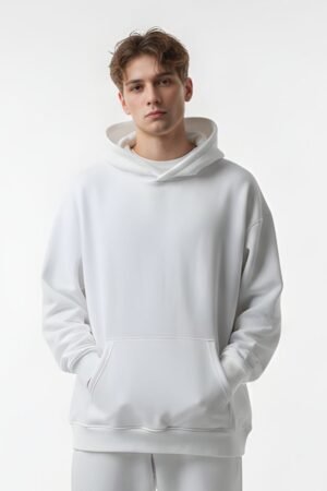 Essential White Oversized Hoodie
