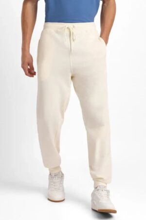 Cream Regular Fit Joggers