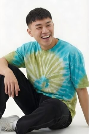 Sunburst Spiral Tie-Dye Oversized Tee