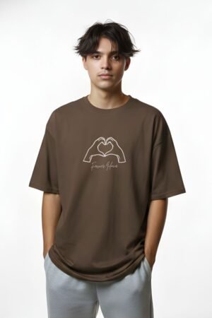 Hand-Heart Valentine Week Oversized Tee