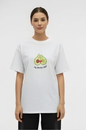 My Better Half Cute Valentine Oversized T-Shirt